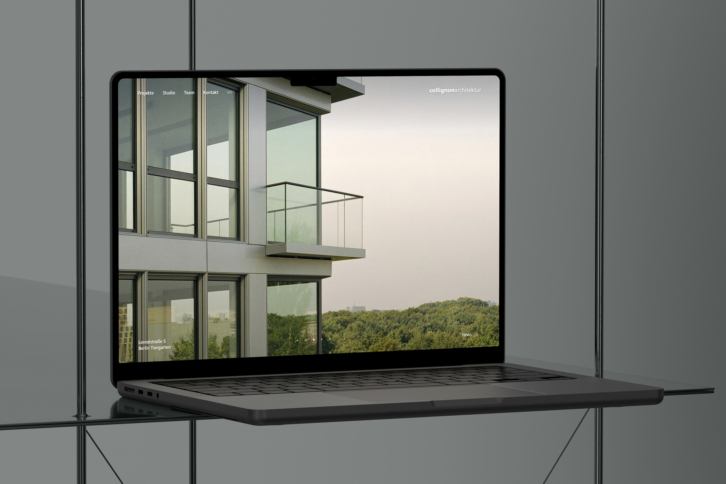 Mockup der Collignon Website