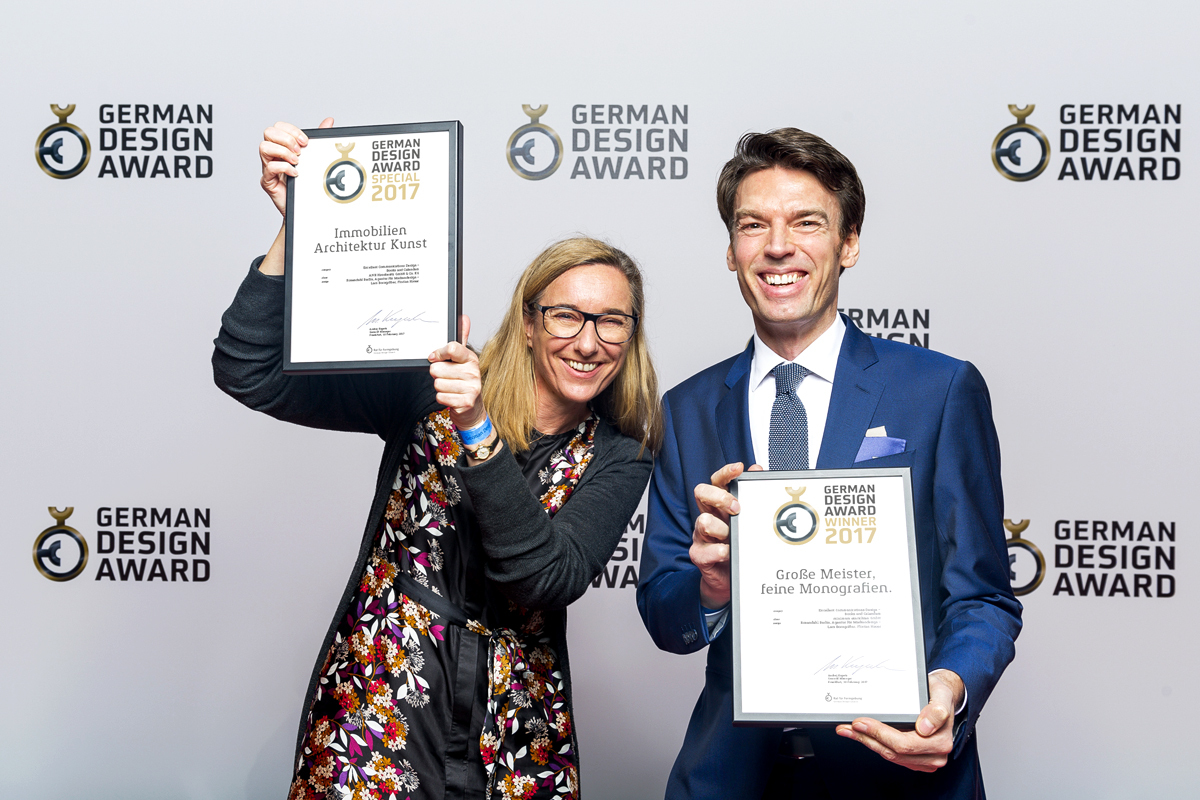 Preisverleihung des German Design Award Anja Rosendahl und Lars Borngräber