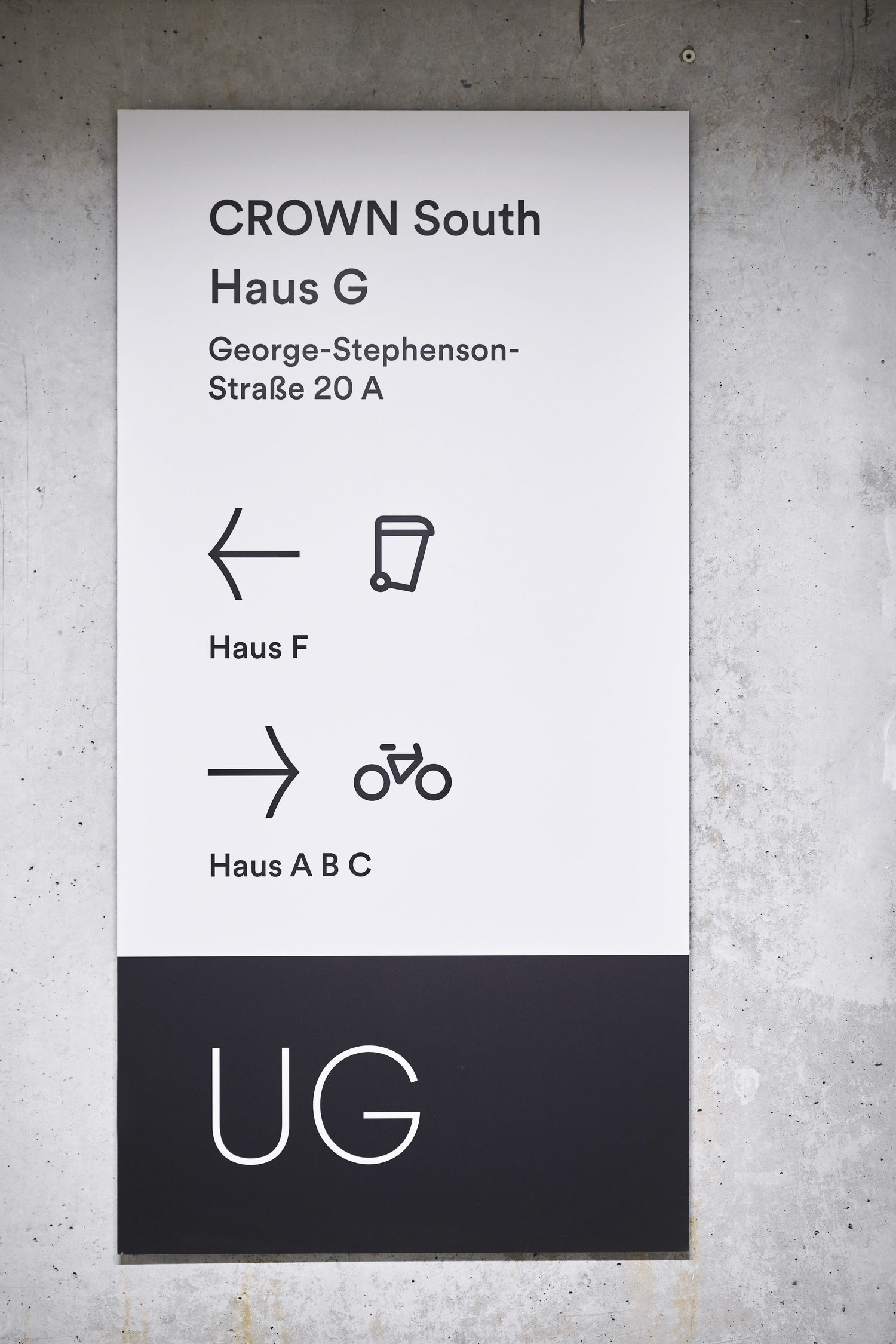 Gestaltung des ANH Wegeleitsystem