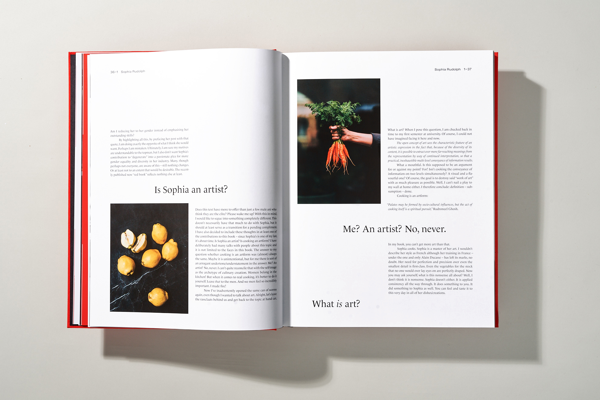 Faces of Gastronomy Book Layout