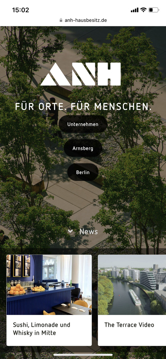 Corporate Design und UI UX für ANH Hausbesitz