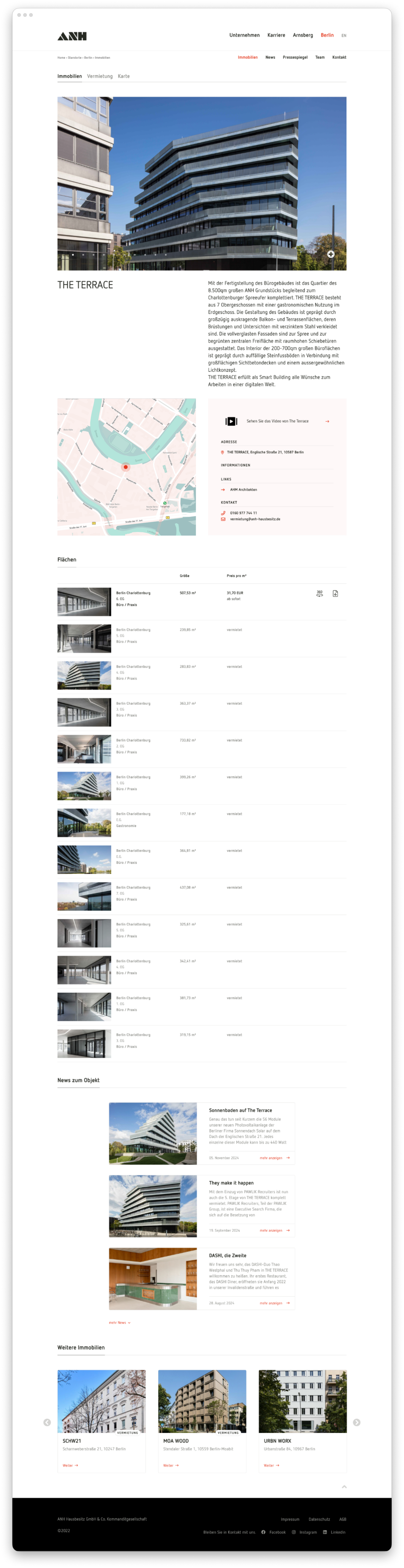ANH Website UI Screens