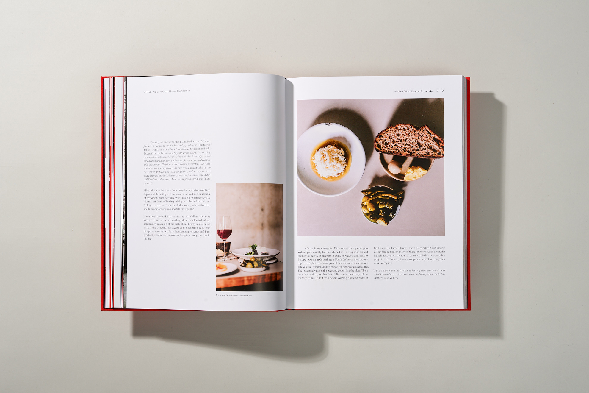 Faces of Gastronomy Book Layout