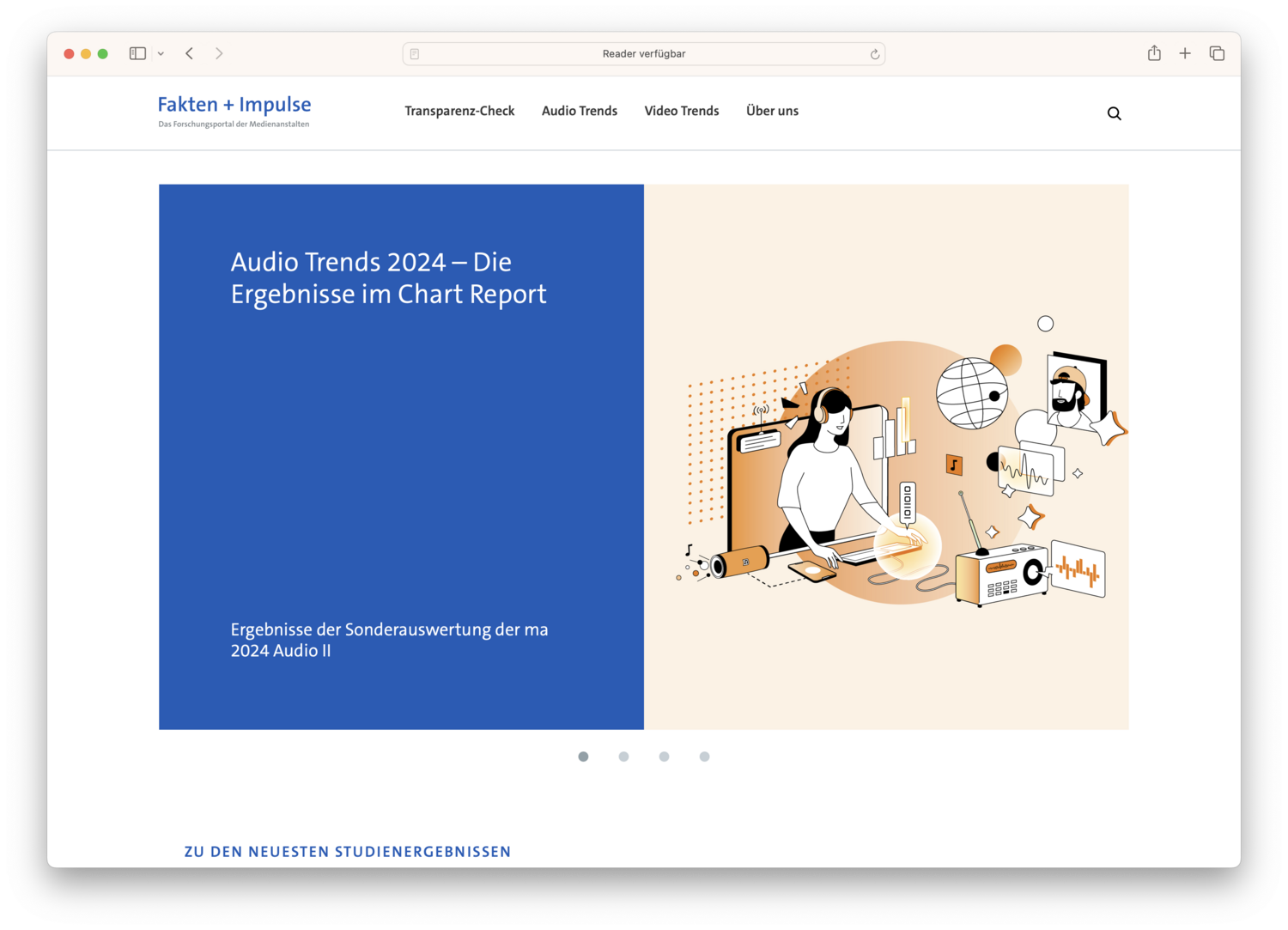 UI/UX Website Fakten+Impulse der Medienanstalten